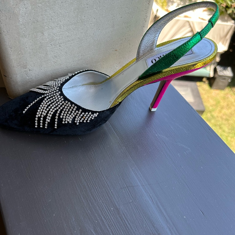 The Attico Black And Multi Color Heels - image 1